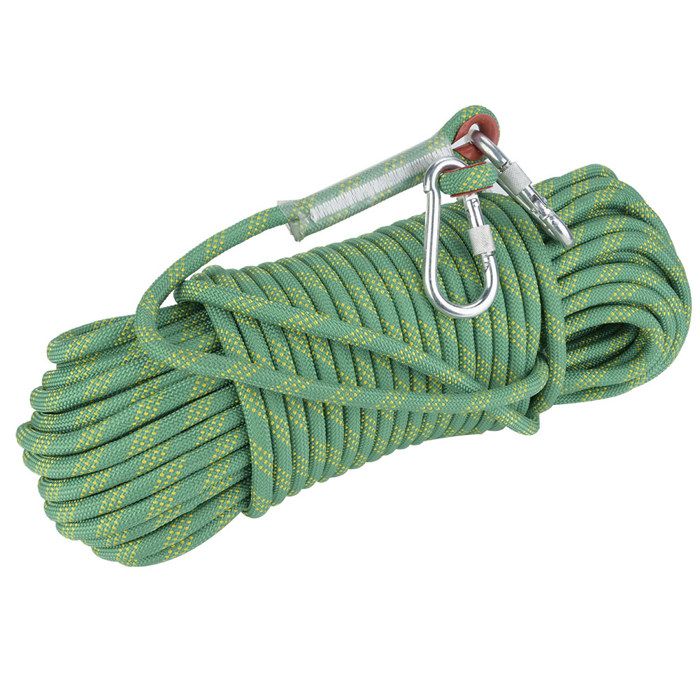 30 Meter Langes Outdoor-sicherheitskletterseil, 12 Mm Durchmesser (grün)