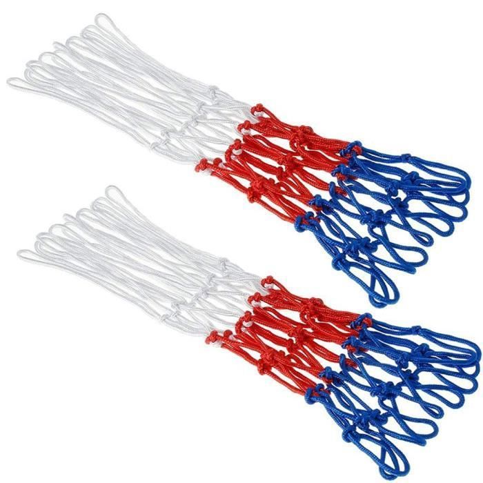 Basketballnetze – Verschiedene Farben – 2er-pack – Nylon – 53 Cm – Für Den Innen- Und Außenbereich Geeignet