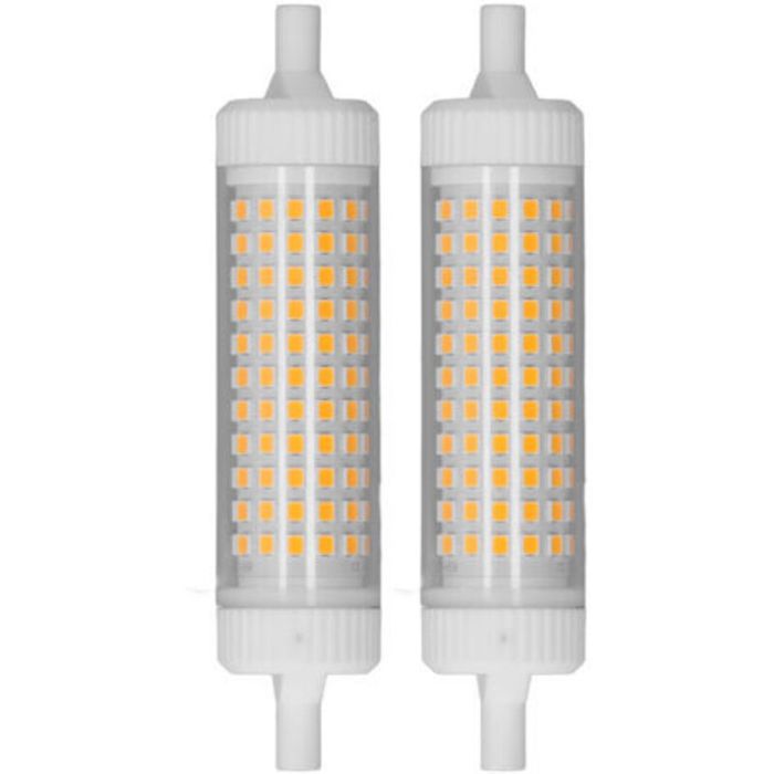 118 Mm 15 W Dimmbare R7s Led-lampe, 154 Doppelseitige Leds, Warmweißes Licht, 220 V, Geeignet Für Heim- Und Werbebeleuchtung.