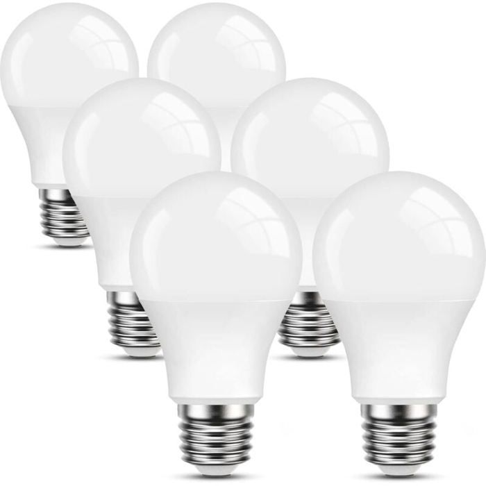 E27 Warmweiße Led-lampe - Mich - 6er-pack - 9 W (entspricht Einer 60-w-glühbirne) - 2700 K - Nicht Dimmbar - 220–240 V - 806 Lumen