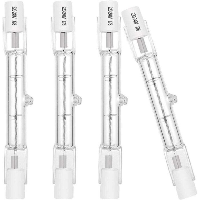 Energiesparende Halogenlampe – R7s 78 Mm – 120 Watt – 1600 Lumen – Warmweißes Licht 2700 K – 360° Abstrahlwinkel