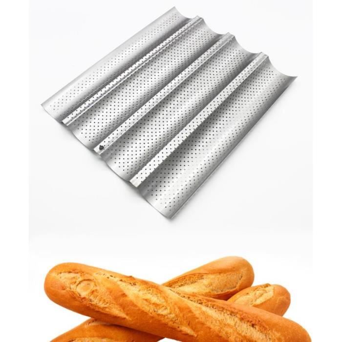 Brotbackform – Für 4 Brote – Antihaftbeschichtung – Kohlenstoffstahl – Leicht Zu Reinigen