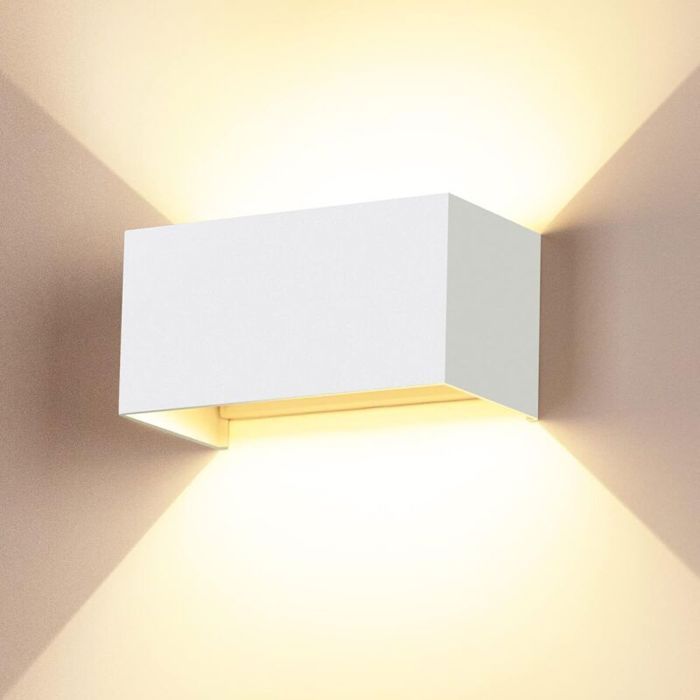 24-w-led-wandleuchte, Ip65 Wasserdicht, 3000k Warmweißes Licht, Einstellbarer Winkel, Geeignet Für Den Innen- Und Außenbereich.