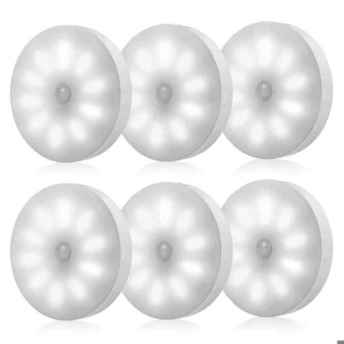 Dimmbares Nachtlicht Mit Bewegungssensor, Eingebautem Akku - 10 Leds, Usb-aufladbar.