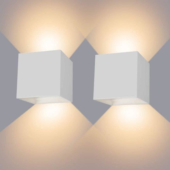 Hochwertige Led-wandleuchte, Weitbereichsspannungsdesign, Warmweißes Licht 3000k, Ip65 Wasserdicht.