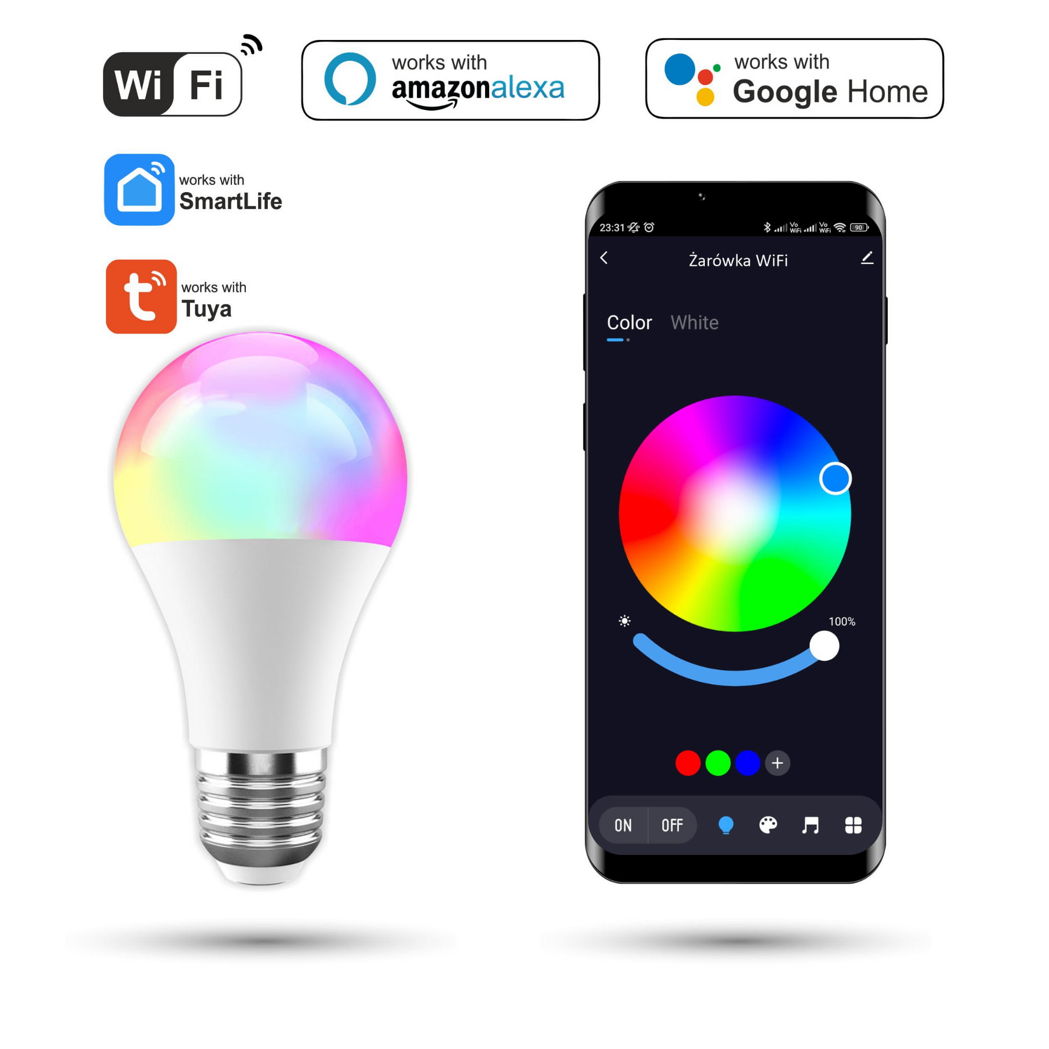 Tuya 10w Led-wlan-lampe