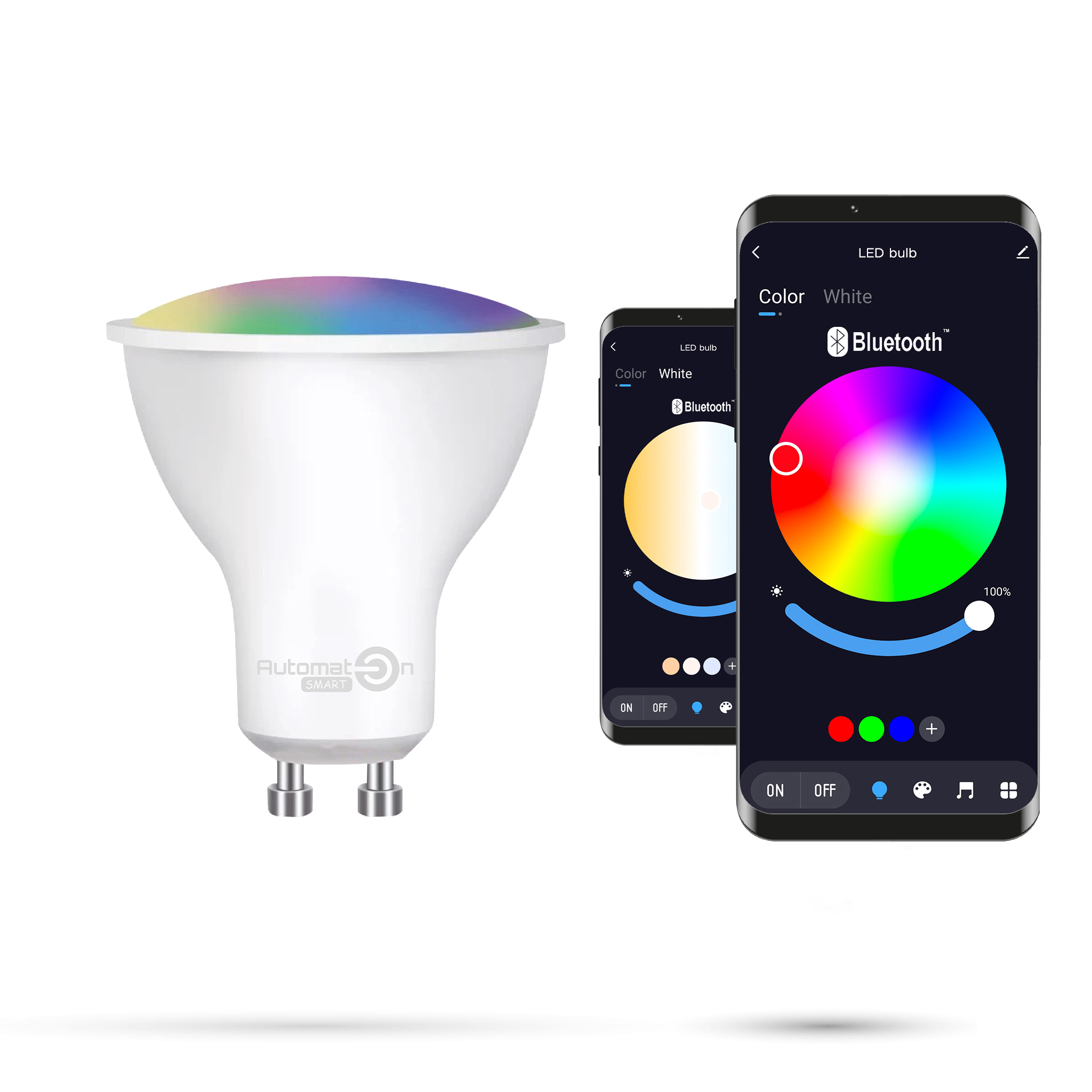 Tuya 5w Bluetooth Gu10 Rgbcct-lampe Warmweiß, Kaltweiß, Neutralweiß, Buntes Rgb