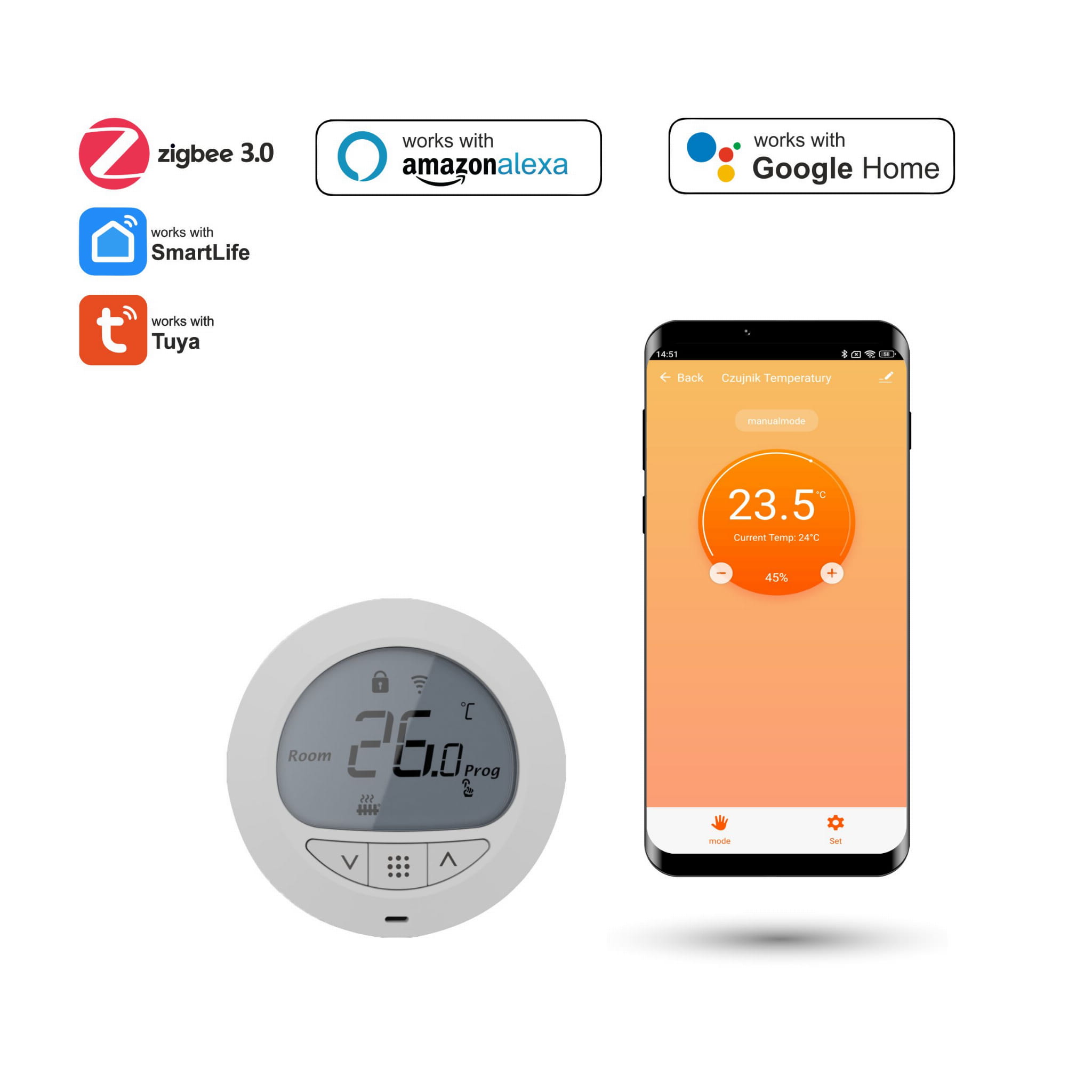 Zigbee Tuya Thermostat Für Heizkörperkopf