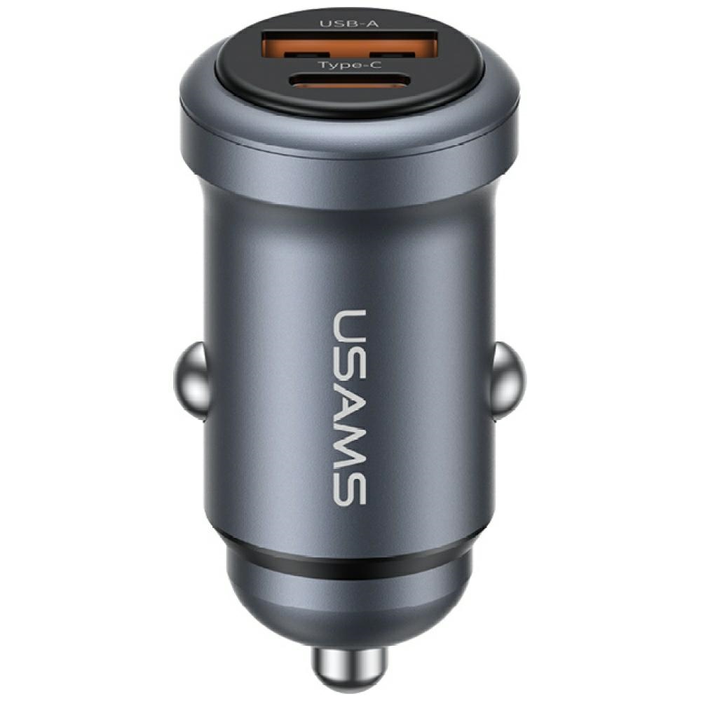 Usams Cc322 30w Autoladegerät 1xusb-a 1xusb-c Tarnish