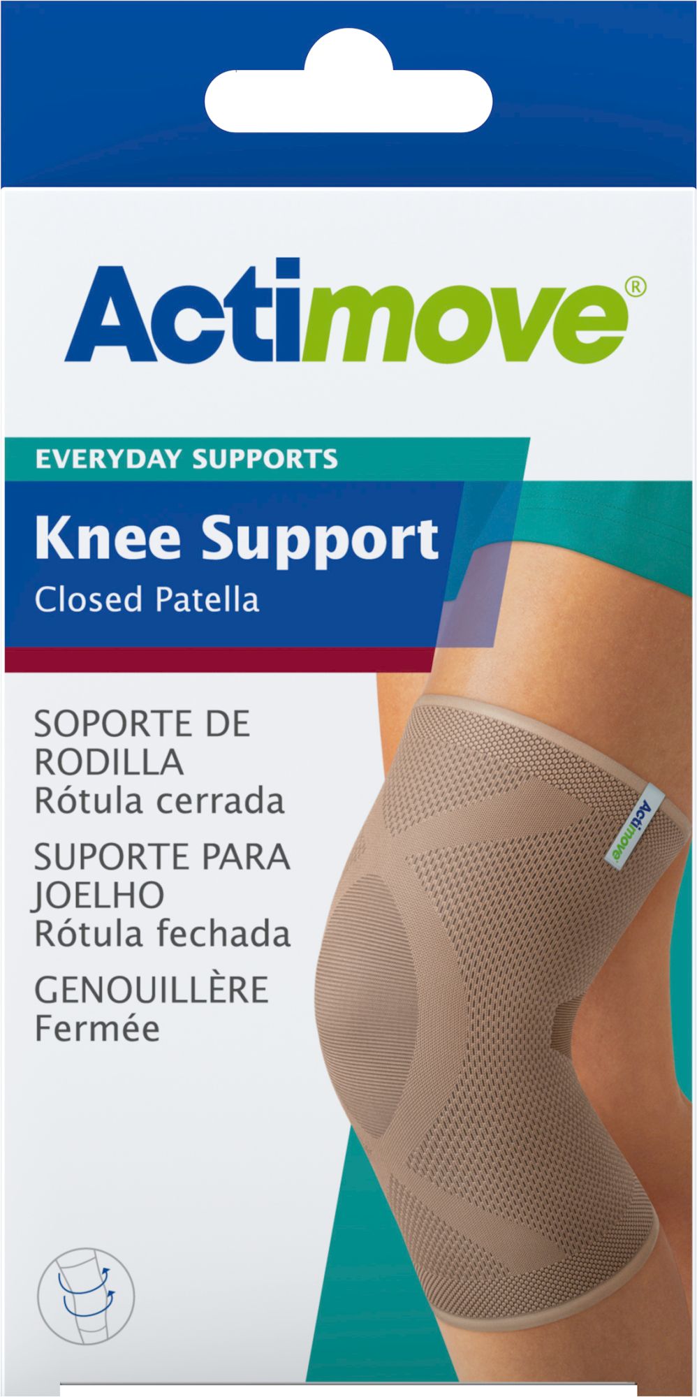Actimove Es Kniebandage Mit Integrierter Patella, Größe L, Beige (7557538) (k=12)
