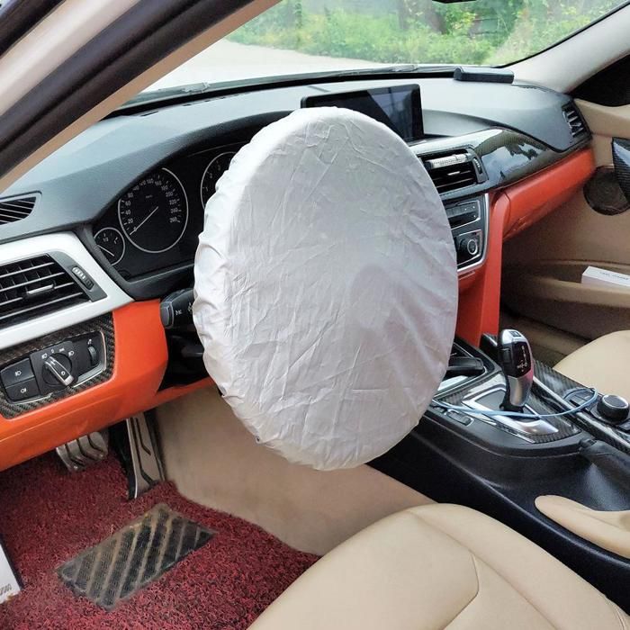 Sonnenblende Für Das Autolenkrad, Sonnenblende Für Die Seitenfenster, Silberbeschichteter Stofflenkradbezug, Beige Solarwerkzeuge, -ausrüstung Und -zubehör.