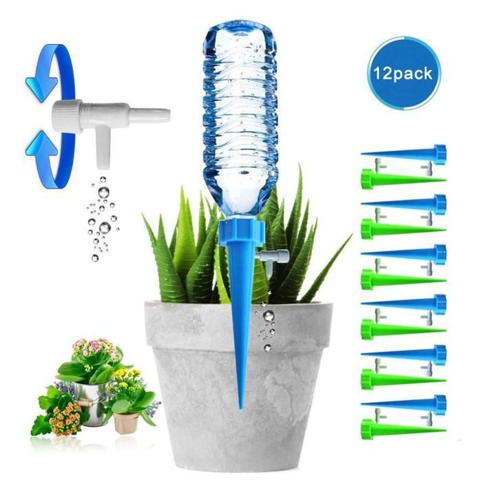 Automatisches Bewässerungssystem Für Zimmerpflanzen – 12-teiliges Set – Automatische Bewässerung – Ideal Für Weihnachtspflanzen – Verstellbare Pflanzgefäße