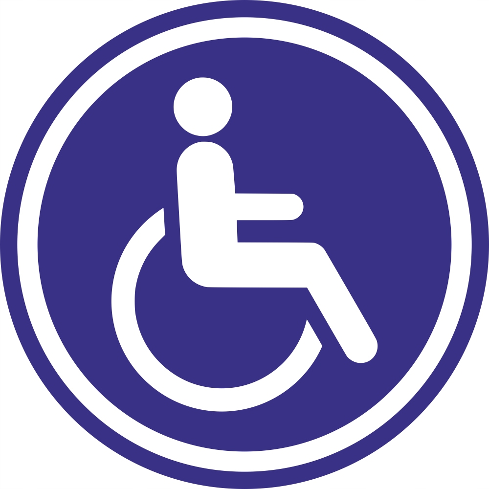 Informationsaufkleber – Behindertentoilette 10 Cm