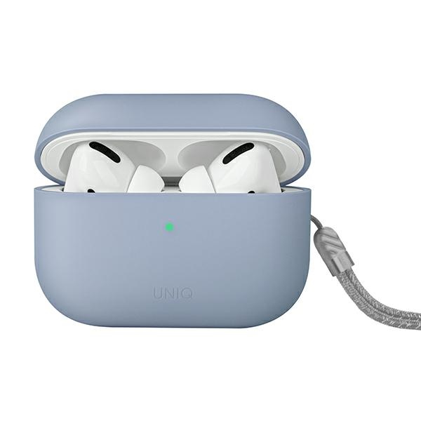 Uniq Lino Airpods Pro 2. Generation Silikonhülle (2022/2023) Blau/arktisblau