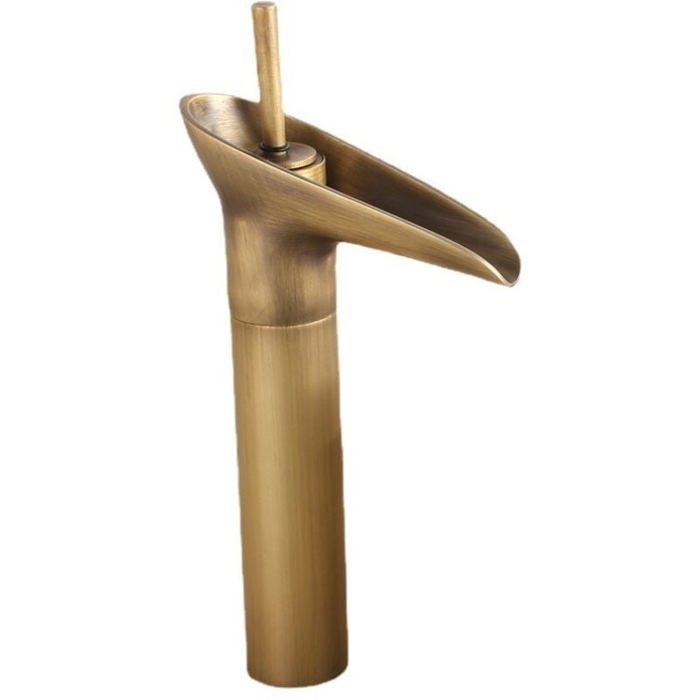 Bronzefarbene Badezimmerarmatur, Einhebelmischer, Geeignet Für Waschbecken Bis Zu 31,5 Cm Höhe.