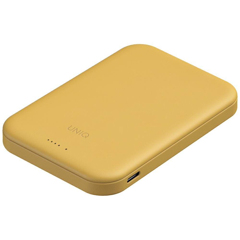 Uniq Lyden Lexa Magnetische Powerbank 5000mah Pd Usb-c Magsafe Gelb