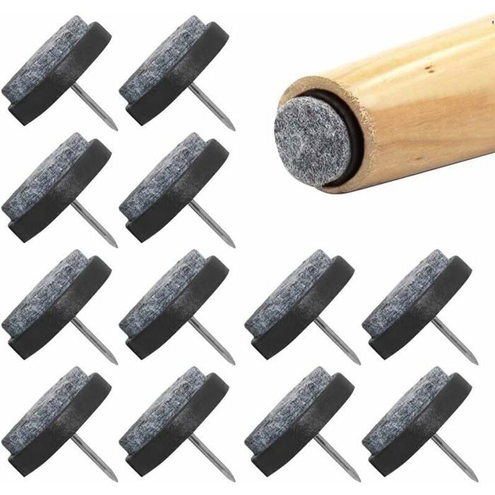 Möbelgleiter – 48 Stück – 22 Mm – Hochdichter Filz – Geräuschdämpfend – Einfache Montage