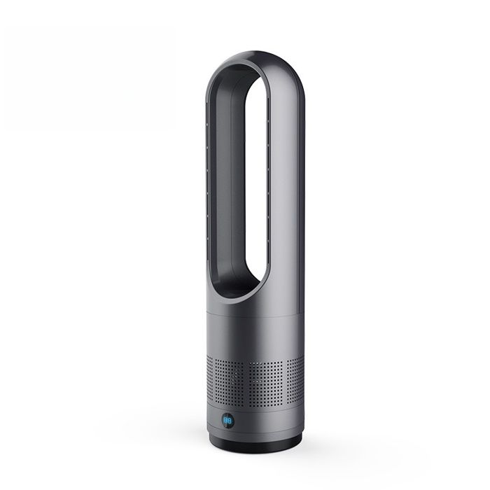 Ventilator, 45,7 Cm (18 Zoll), 1400 Watt, Kühl- Und Heizmodus, Schnellkühlung, Led-anzeige, Timer, Tragbar, Grau