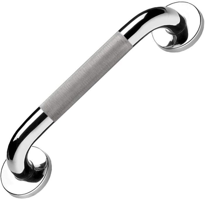 Haltegriff Für Toilette Aus Edelstahl 304, 30 Cm Lange Duschstange Mit Haltegriff Für Badewanne Und Rutschfestem Griff