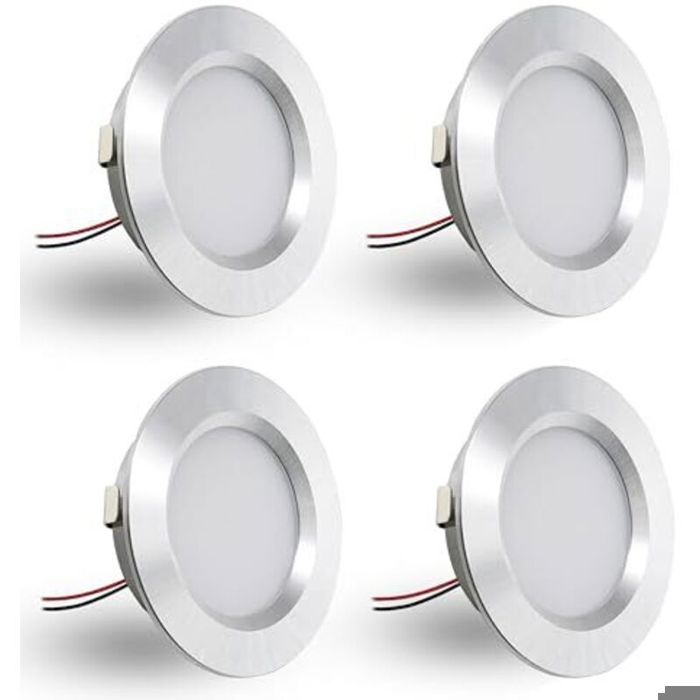 Led-einbaustrahler – 4er-pack – Dimmbar (10–100 %) – Warmweiß 3000 K – Wasserdicht Gemäß Ip44