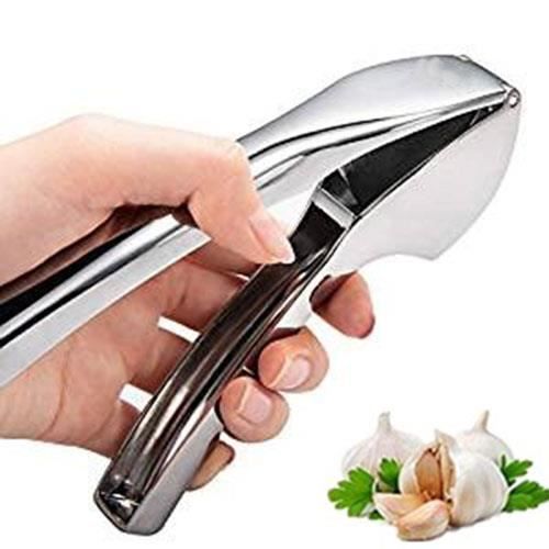 Professionelle Knoblauchpresse – Material: Zinklegierung – Leicht Zu Reinigen – Ergonomisches Design – 15,8 Cm