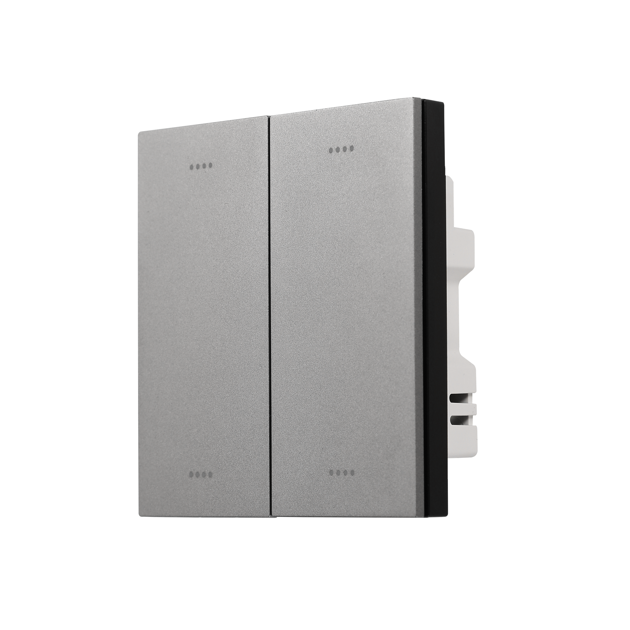 Tuya Zigbee Doppelschalter, Mattgrau
