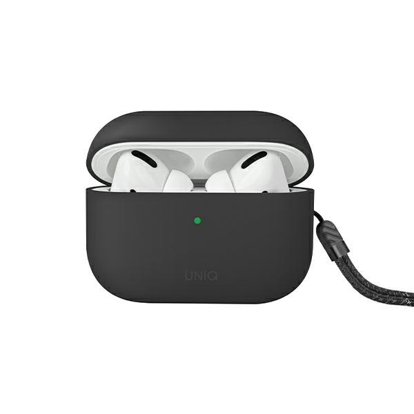 Uniq Lino Airpods Pro 2. Generation Silikonhülle (2022/2023) Grau/aschgrau