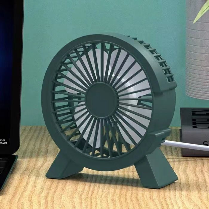 Tischventilator, Klein, Ultraleise, Langlebig, Kleiner Ventilator Für Studentenwohnheime, Grün