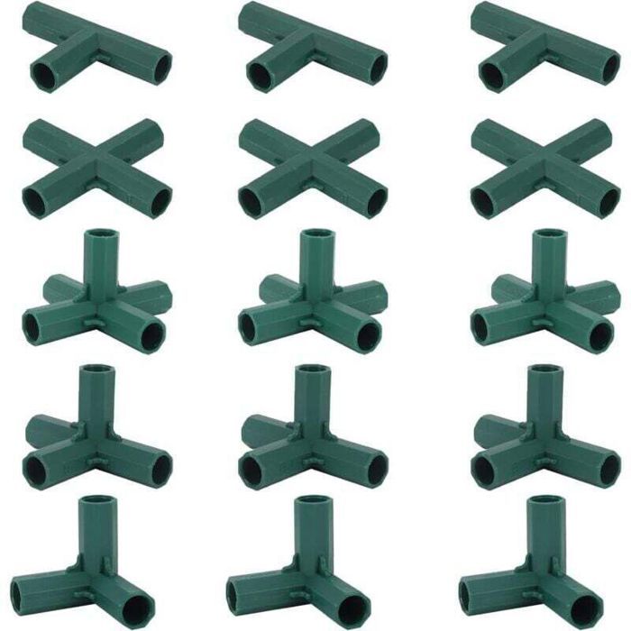 Gewächshausverbinder – 15er-pack – 16 Mm Durchmesser – 4 Verbindertypen – Hochwertiger Kunststoff