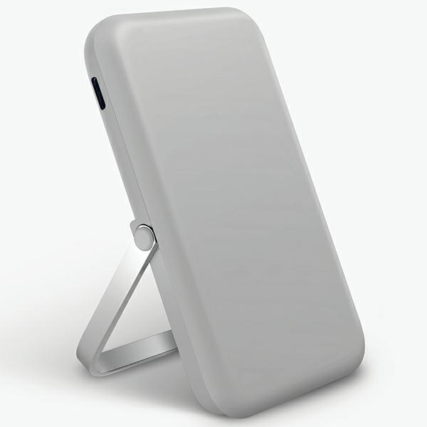 Uniq Powerbank Hoveo 5000mah Usb-c 20wpd Schnellladefunktion Kabellos Magnetisch Hellgrau/kreidegrau