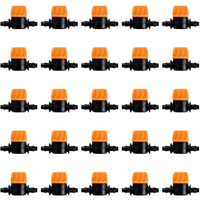 25 Bewässerungsventile, 4/7 Mm, Tropfbewässerung