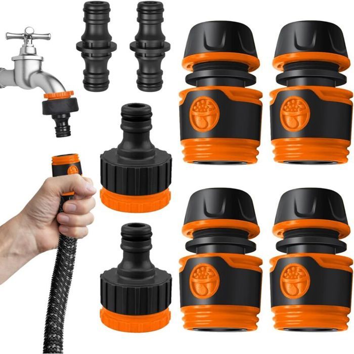 1/2-zoll-gartenschlauchanschluss-set, Wasserhahnadapter-set, Gartenschlauchzubehör