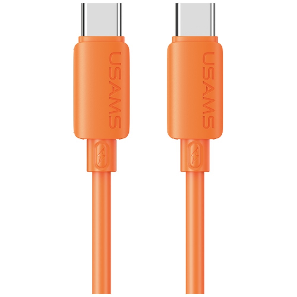 Usams U98 30w 3a Silikon-schnellladekabel Usb-c Auf Lightning Orange