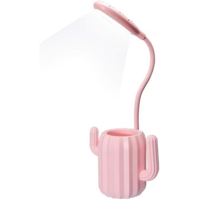 Rosa Schreibtischlampe – Led-licht – Touch-bedienung – Einstellbare Helligkeit – Usb-ladefunktion