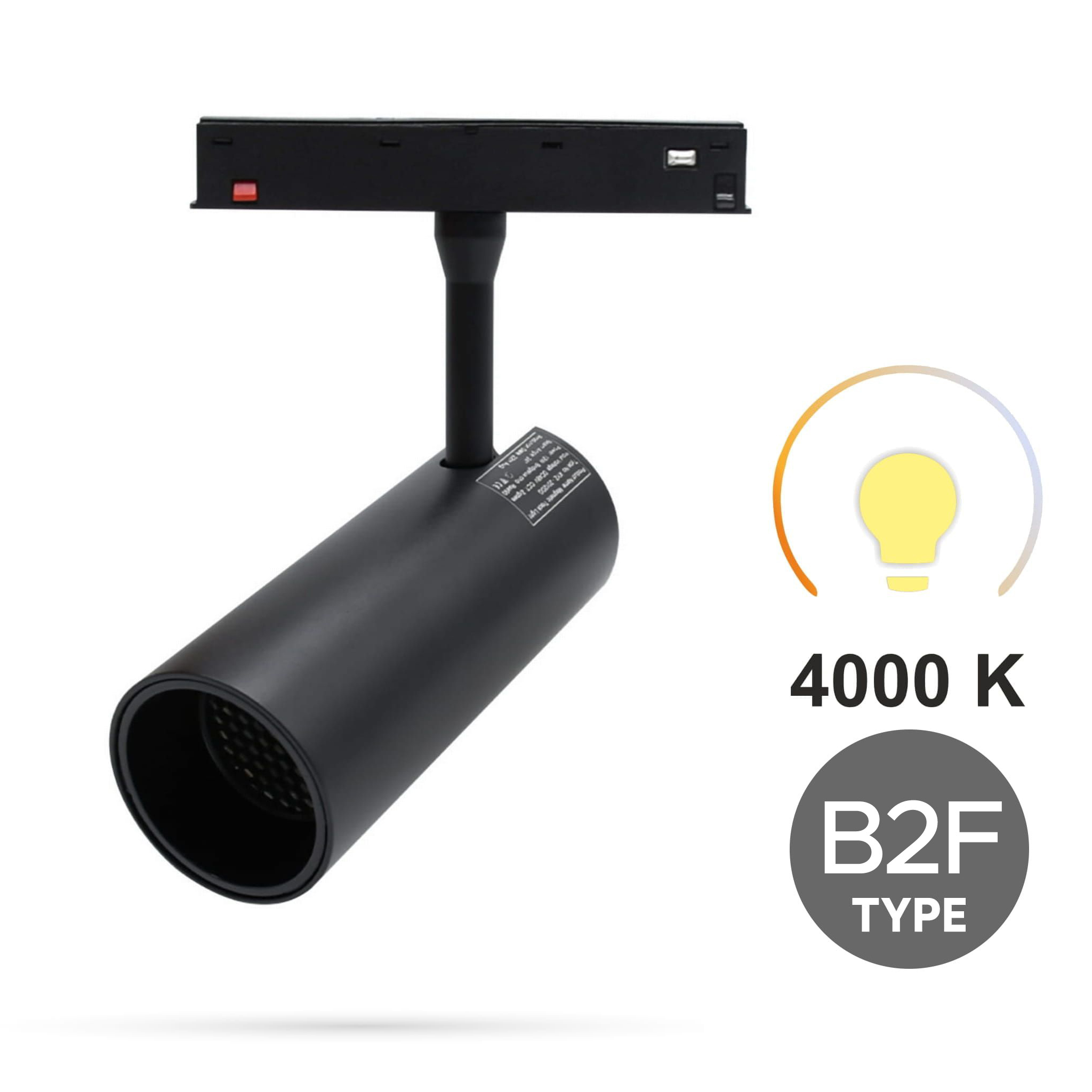 Led-schienenstrahler 12w 3cct Typ B2f Für Magnetschienen Smart Track 48vdc