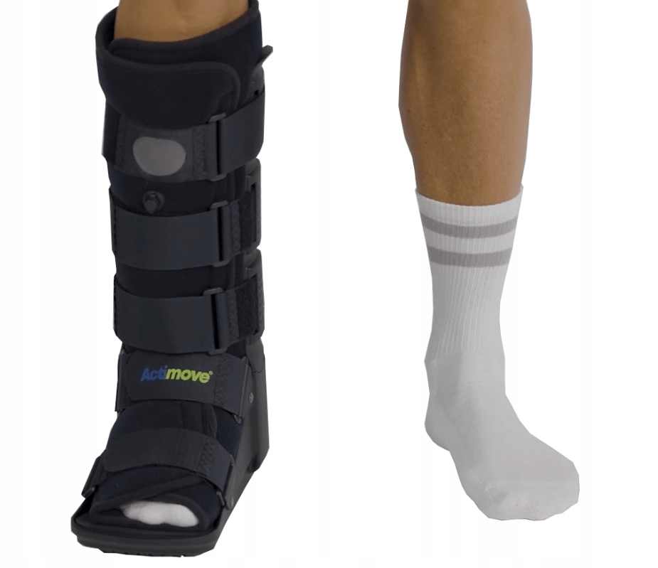'++actimove Pro Schienbein- Und Fußorthese High Offene Zehen Größe L Schwarz (7627258) (k=16)