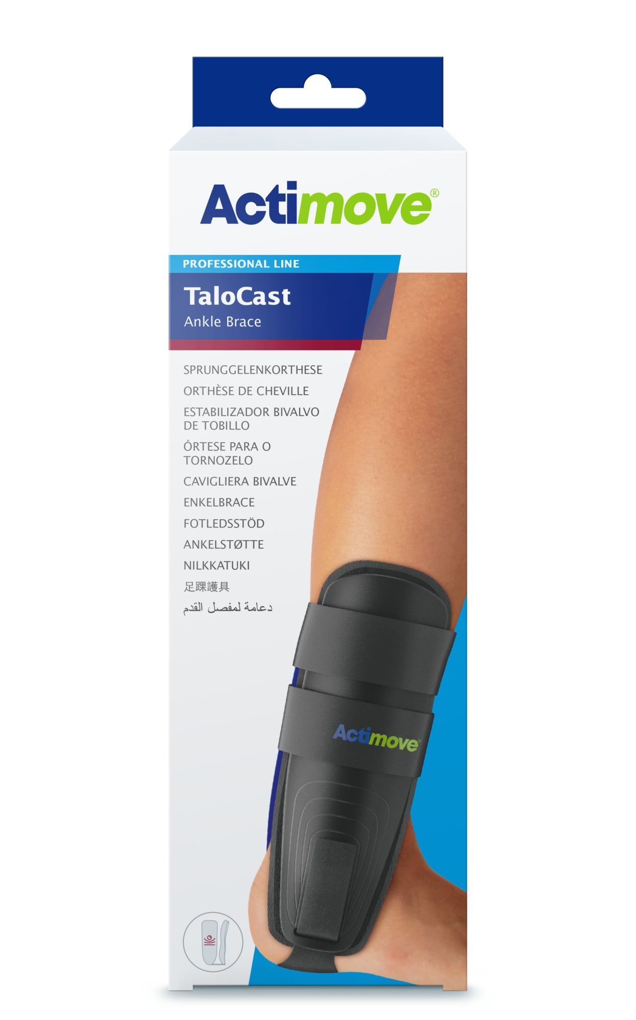 Actimove Pro Talocast Knöchelbandage Größe S/m Schwarz (7311908) (k=12)