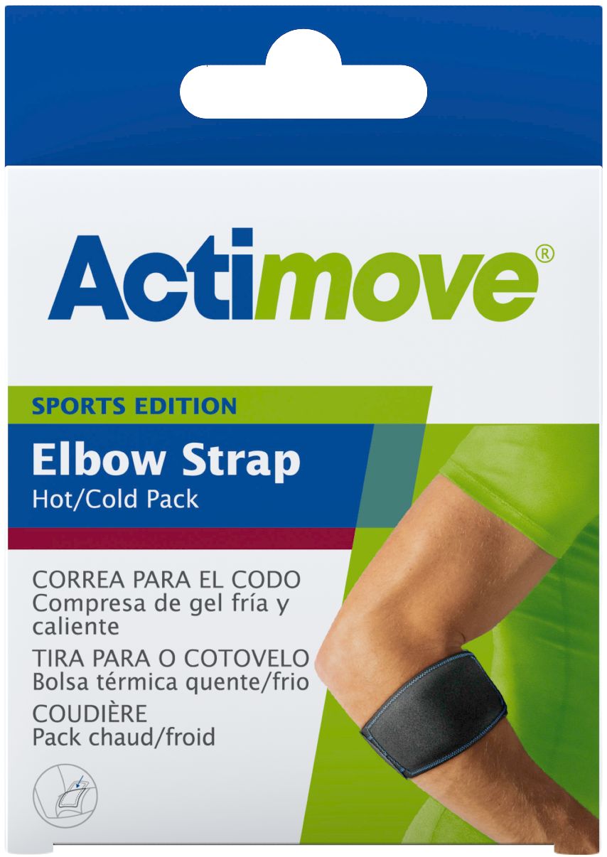 Actimove Se Ellenbogenbandage Mit Gelkompression, Verstellbare Größe. Universell Schwarz (7574230) (k=12)
