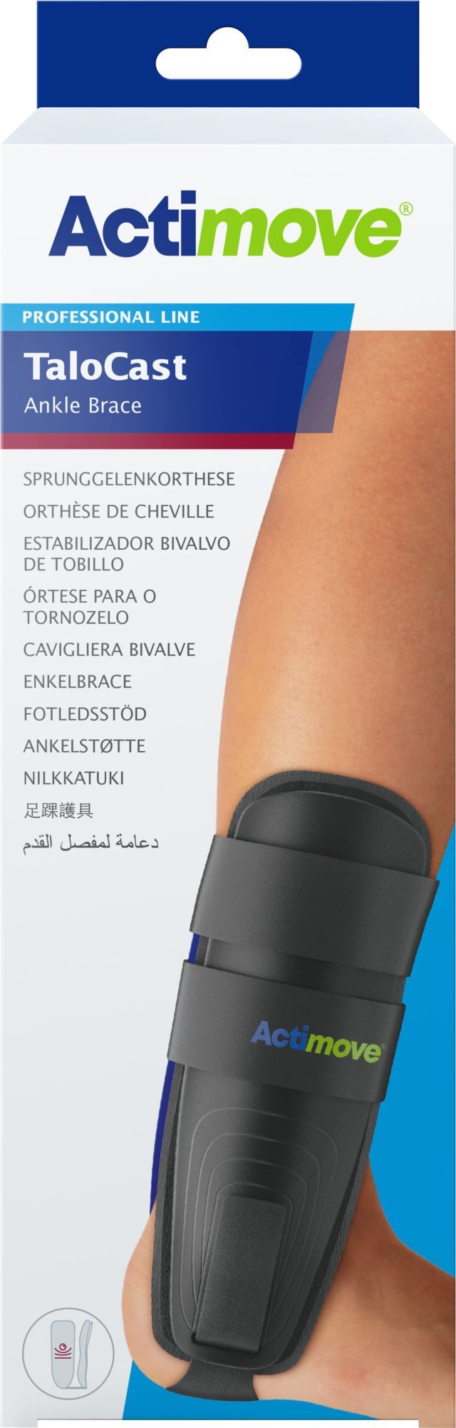 Actimove Pro Talocast Knöchelbandage Größe L/xl Schwarz (7311909) (k=12)