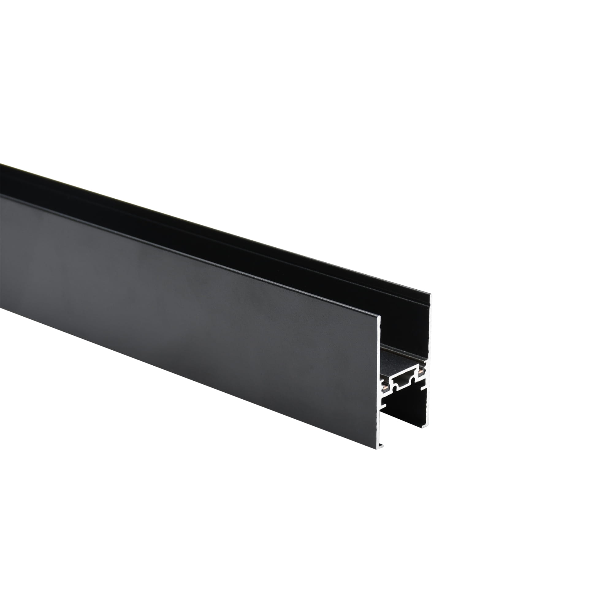 Magnetische Aufputz-aufhängeschiene, 1 M, 48 V Dc, Schwarz, Slim Track Typ C