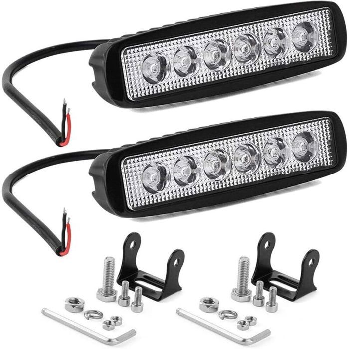 Led-arbeitsscheinwerfer – 2 Stück – 15 Cm – 18 W – 12 V – 24 V – Ip67 Wasserdicht – 1800 Lumen – Nebelscheinwerfer/spotlight