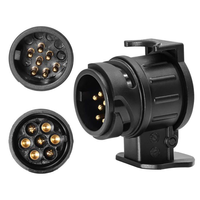 Adapter Von 13-polig Auf 7-polig Für Anhänger, 13-poliger Stecker Für Auto-, Traktor-, Wohnmobil- Und Fahrradträger.