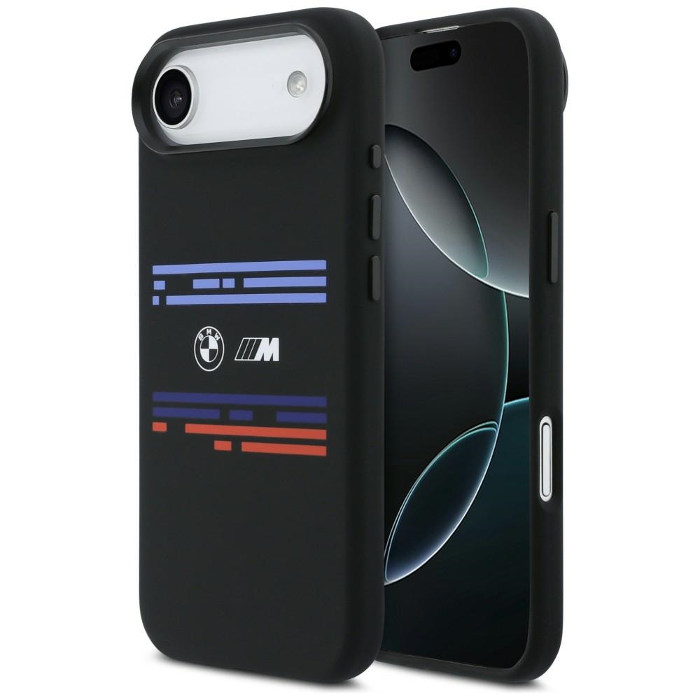 Bmw M Silikonhülle Mit Horizontaler Linie Und Magsafe-funktion Für Iphone Air, Schwarz