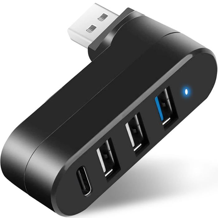 4-port-dreh-usb-3.0-hub/splitter Mit 3 Usb-anschlüssen Und 1 Usb-schnittstelle