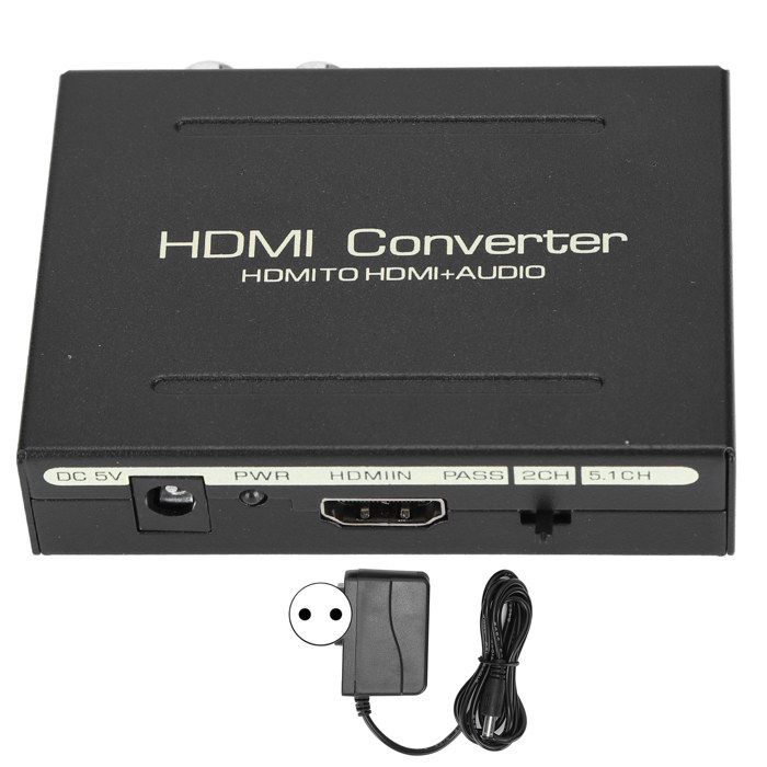 Hdmi-audio-splitter, Rca L/r Hdmi Auf Hdmi Spdif Optischer Audio-adapter, 100–240 V