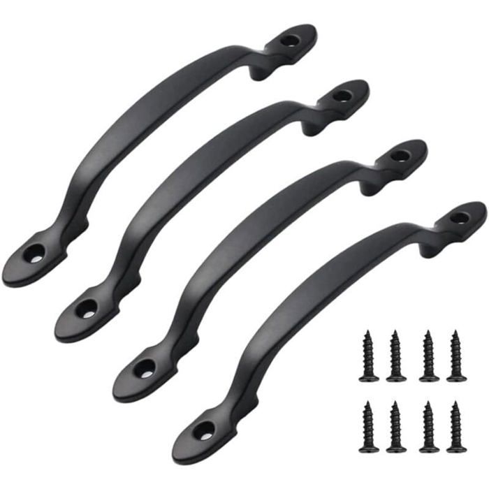Schrankgriffe – 4er-pack – Länge 158 Mm – Lochabstand 135 Mm – Höhe 20 Mm – Breite 10 Mm
