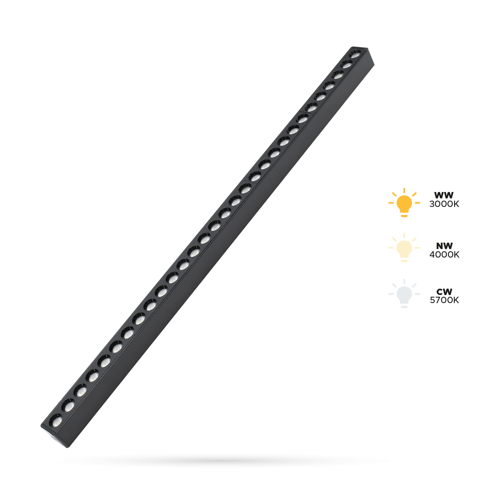 Gitter 30w S30 Linear-spot Für Slim Track Und Fiberflex Schienen 48vdc 3cct 3000k, 4000k, 5700k