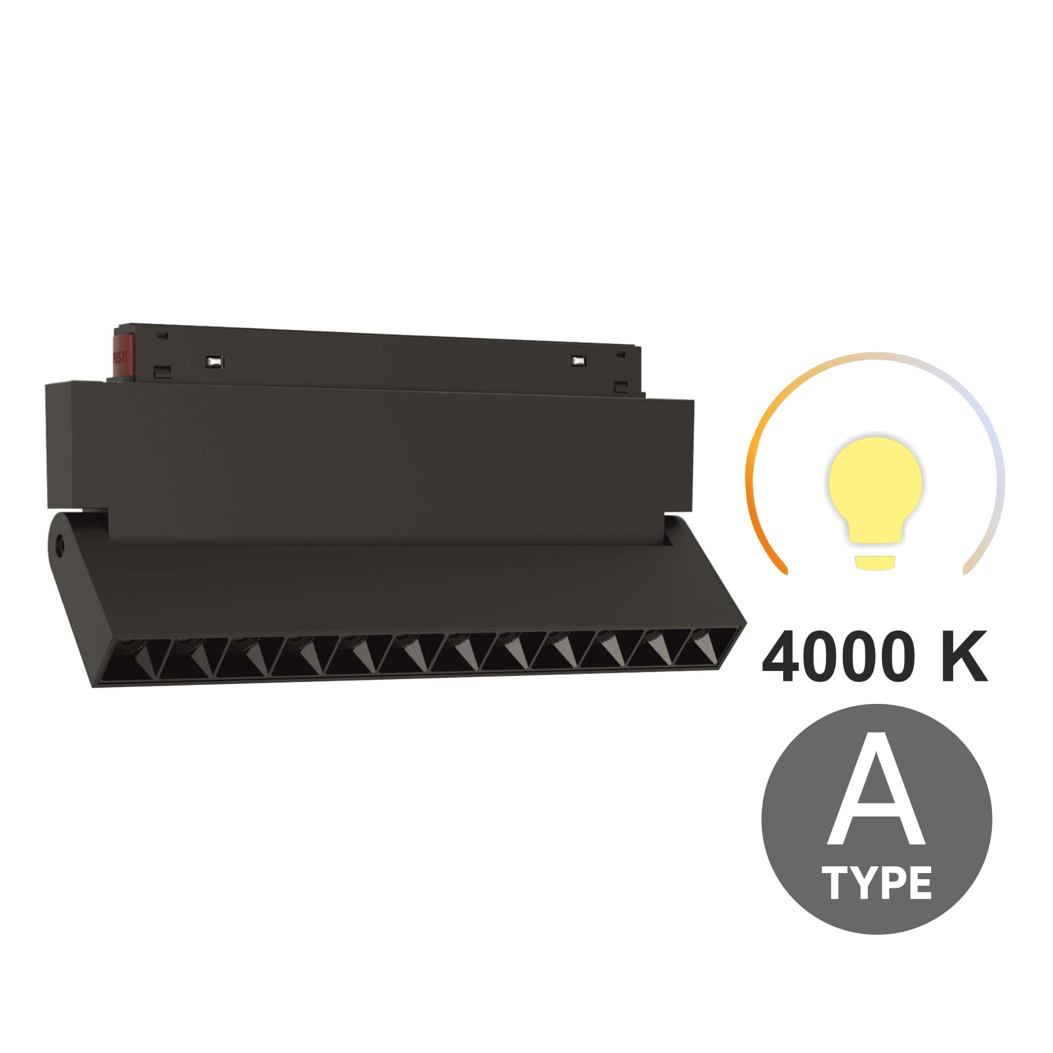 Led-linearstrahler, Verstellbar, 12 W, 4000 K, Neutralleiter, Typ A, Für Magnetschienen, Smart Track 48 Vdc