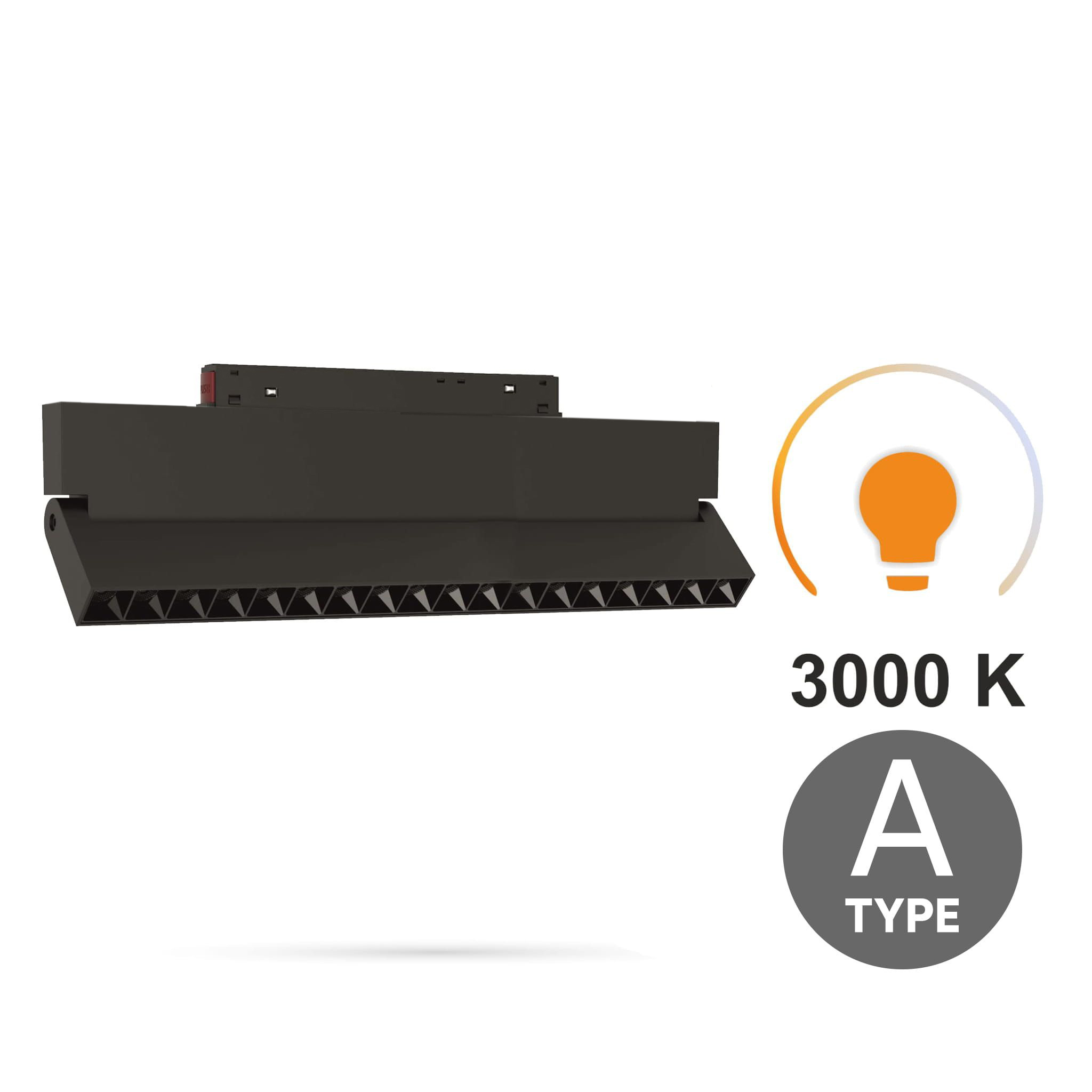 Led-linearstrahler, Verstellbar, 18 W, 3000 K, Warmweiß, Typ A, Für Magnetschienen Smart Track 48 Vdc