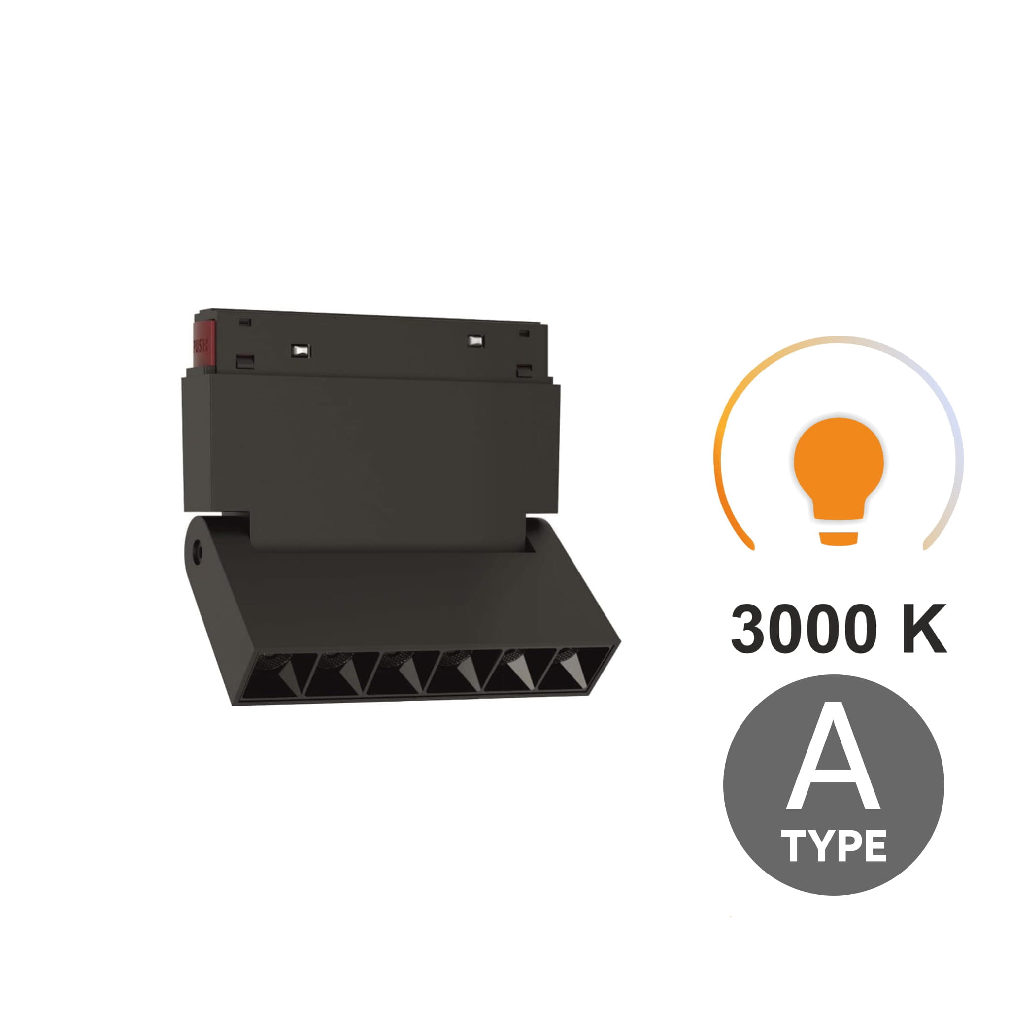 Led-linearstrahler, Verstellbar, 6 W, 3000 K, Warmweiß, Typ A, Für Magnetschienen Smart Track 48 Vdc